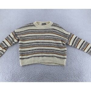Elsamanda Chunky Knit Wool Blend Sweater Womens BOXY Small Italy‎ Pullover
